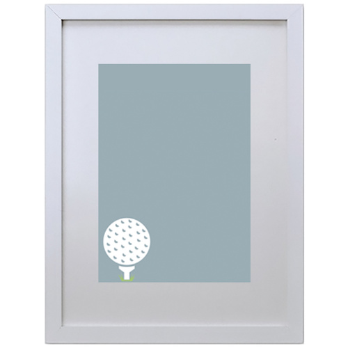 Golf Ball (210 x 297mm, White Frame)