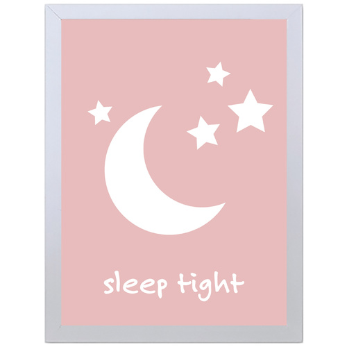 Sleep Tight (Pink, 297 x 420mm, No Frame)