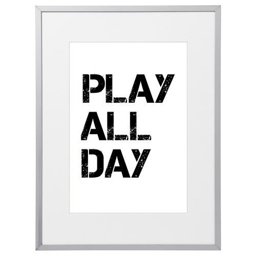  Play All Day Kids (210 x 297mm, White Frame)
