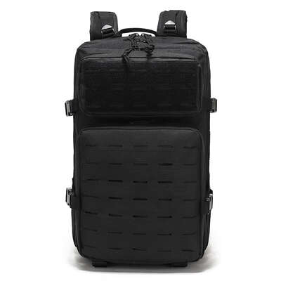 Black Outdoor sports backpack Large capacity travel commuter backpack Water-proo