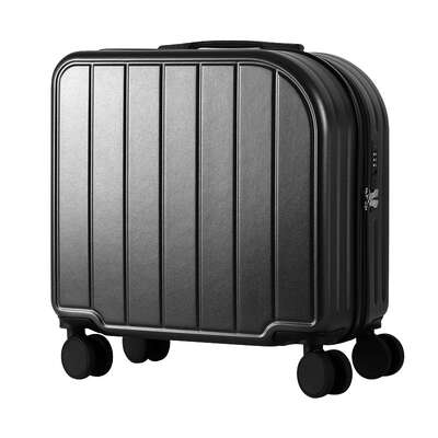 Black 18-Inch Lightweight Carry-On Luggage - Waterproof & Anti-Theft Suitcase
