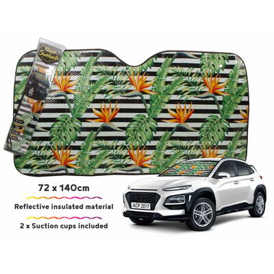 Car Sunshade Birds Of Paradise 140 X 72cm