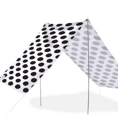 Good Vibes Summer Beach Tent Spot Black 148x370cm
