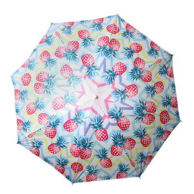 Beach Umbrella 180cm Pineapple Design