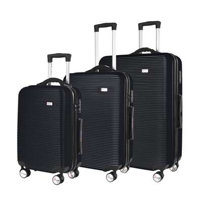 3-Piece Digital Luggage Set (20/24/28) With Weighing Scale 