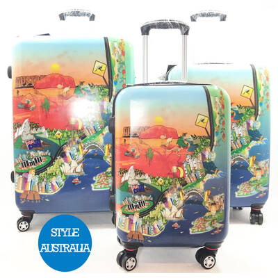 SET OF THREE POLYCARBONATE AUSTRALIA DESIGN