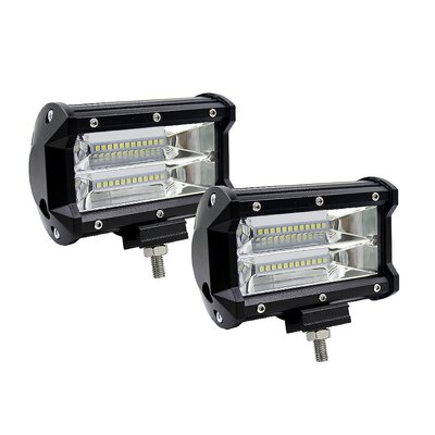 2X 5" Flood Led Light Bar Offroad Work Lamp 4X4