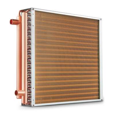 20X 20 Heat Exchanger Water To Air 3-Row 3/8 Copper Ports 242 Fins