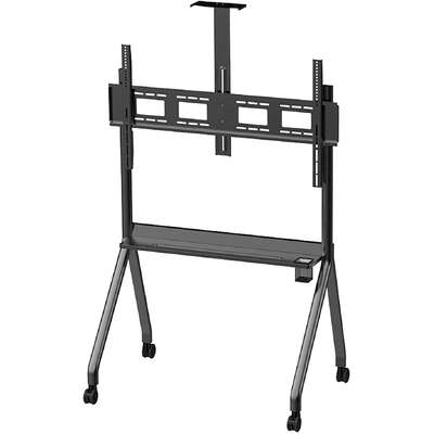 Universal Tv Stand For Height Adjustable Mobile Tv Cart For 55-120