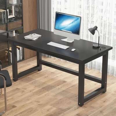 Office Computer Desk Study Table 140cm Black