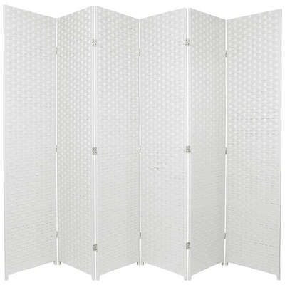 6-Panel Room Divider Screen Foldable Privacy Partition Wooden