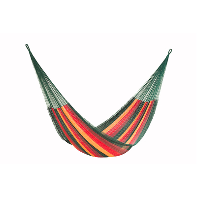 King Size Cotton Mexican Hammock in Imperial Color