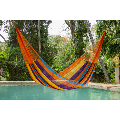  King Plus Size Nylon Mexican Hammock in Alegra Colour