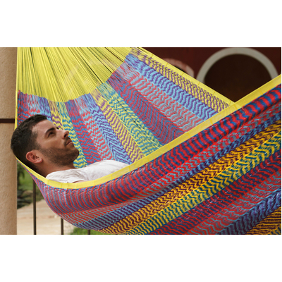  King Plus Size Nylon Mexican Hammock in Confeti Colour