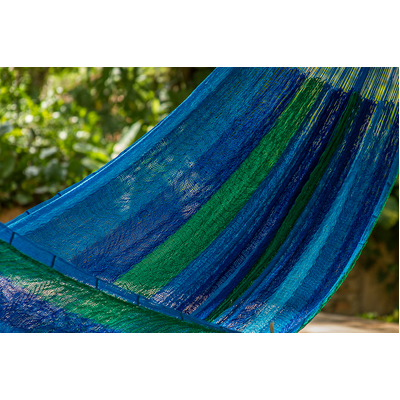  King Plus Size Nylon Mexican Hammock in Oceanica Colour