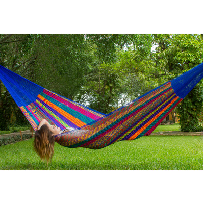  Jumbo Plus Size Nylon Mexican Hammock in Mexicana Colour