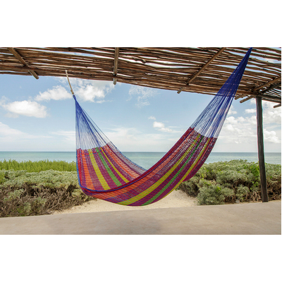 King Size Super Nylon Mexican Hammock in Mexicana Colour
