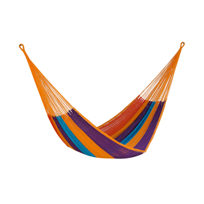 Jumbo Size Outdoor Cotton Mexican Hammock in Alegra Colour
