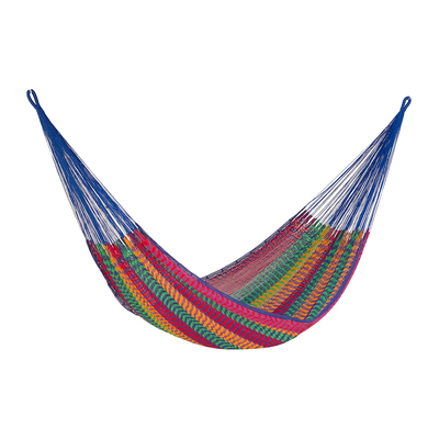 Queen Size Outdoor Cotton Mexican Hammock in Mexicana Colour