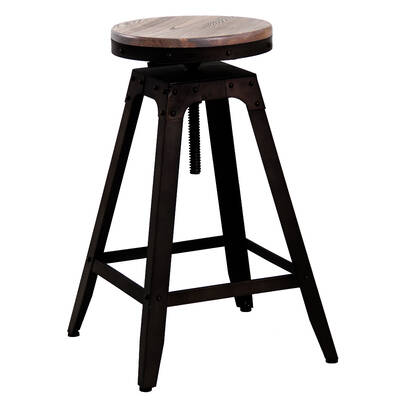 Adjustable Swivel Industrial Bar Stool