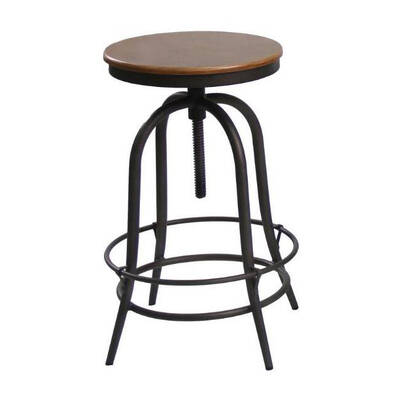 Adjustable Swivel Industrial Bar Stool