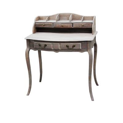 Wash White Study Desk