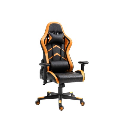 Gaming Chair Office Chair Backrest Armrest Black and Oranged