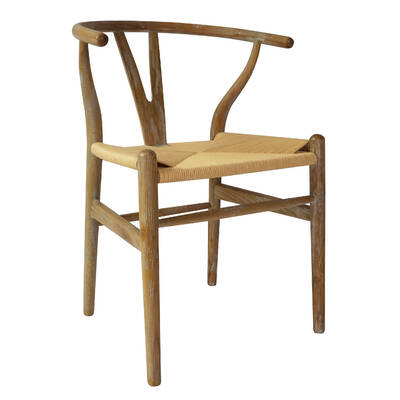 Wishbone Chair Grey Washed Set Of 2