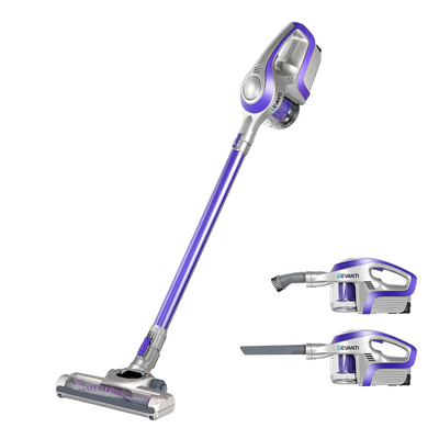 Stick Vacuum Cleaner Handstick Vac Handheld Cordless 150W Purple
