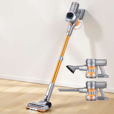  300W Stick Vacuum Cleaner Cordless Self-Standing Golden - Stylish
