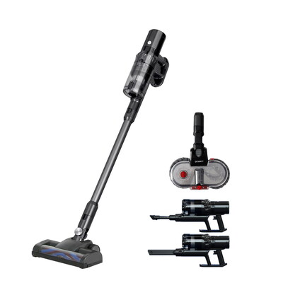 Powerful Grey Cordless Stick Vacuum Cleaner with Mop - 350W