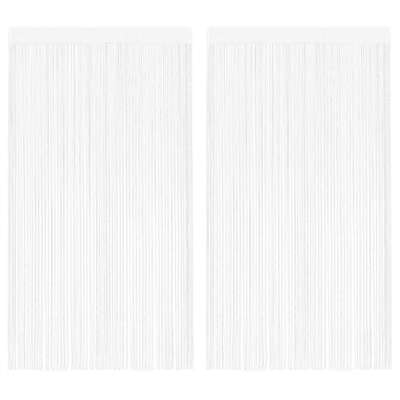 String Curtains 2 pcs (White)