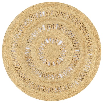 Handmade Jute Rug 90 cm