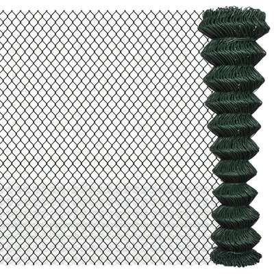 Chain Link Fence Galvanised Steel Green