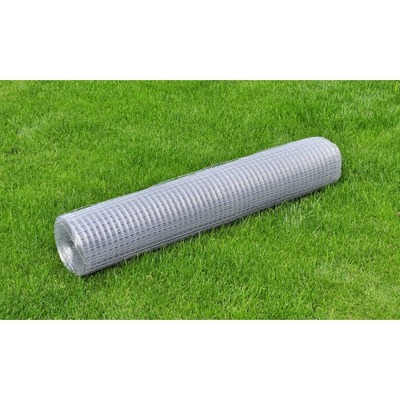 Chicken Wire Fence Galvanised Steel  Silver  S