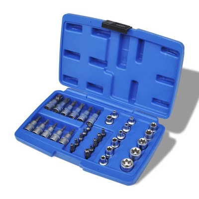 Torx Bit and Star Socket Set  pcs with Storage Case