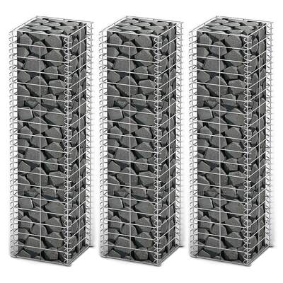 Gabion Set 3 pcs Galvanised Wire M