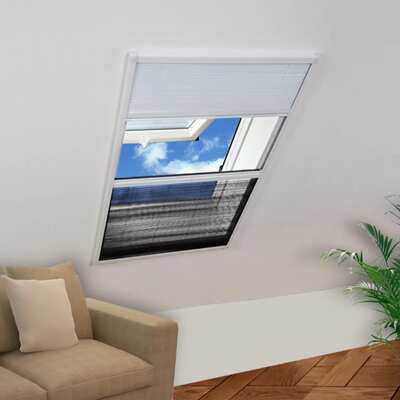 Insect Plisse Screen Window Aluminium  with Shade S