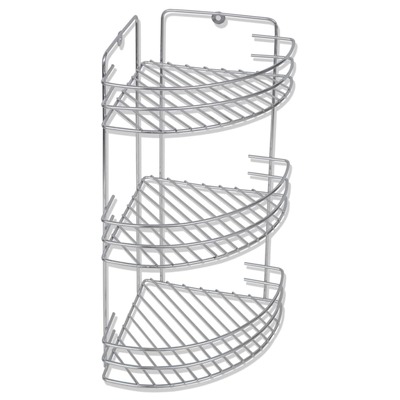 Wall Mounted Shower Corner Shelf 3-Tier Metal