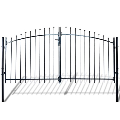 Door Fence Gate with Spear Top--Double  
