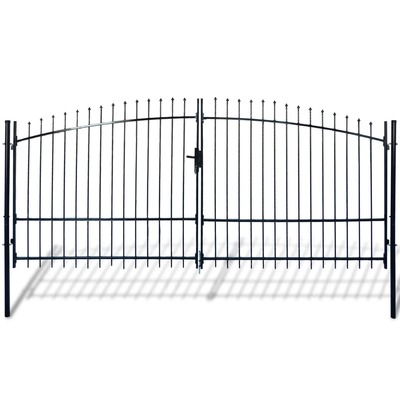 Double Door Fence Gate with Spear Top XL   