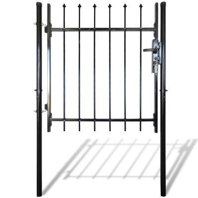Single Door Fence Gate with Spear Top L   