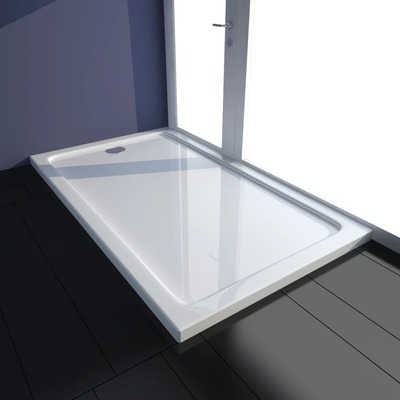 Rectangular ABS Shower Base Tray White   