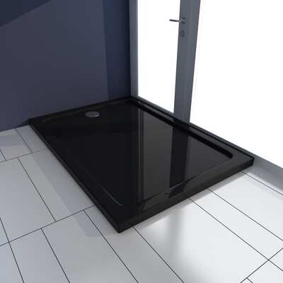 Rectangular ABS Shower Base Tray Black  M