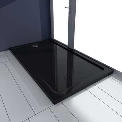 Rectangular ABS Shower Base Tray Black   