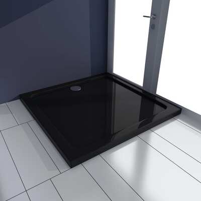 Square 'ABS' Shower Base Tray Black    