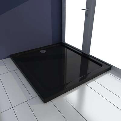 Rectangular ABS Shower Base Tray Black S    