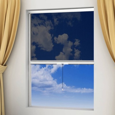 White Roll Down Insect Screen for Windows XL