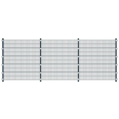 Fence Panel with Posts Anthracite Grey
