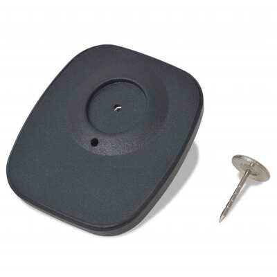RF Hard Tags and Pins 1000 Sets 8.2 MHz Black
